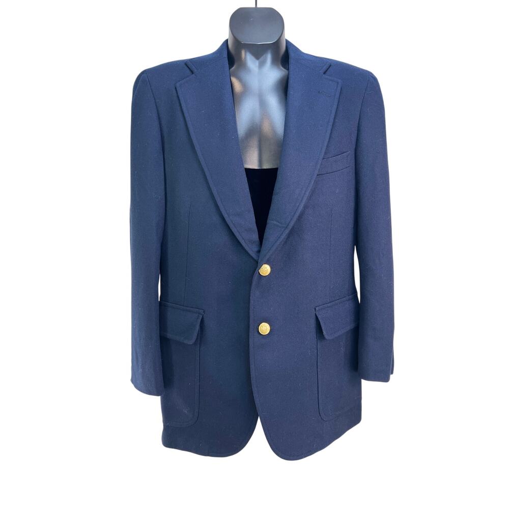 Vintage Chaps Ralph Lauren Wool Navy Blazer